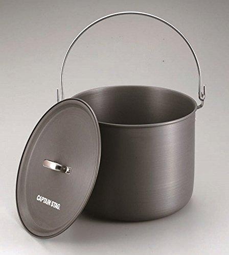 Captain Stag (CAPTAIN STAG) BBQ Pot, Aluminum with Handle, 24cm, UH-4104