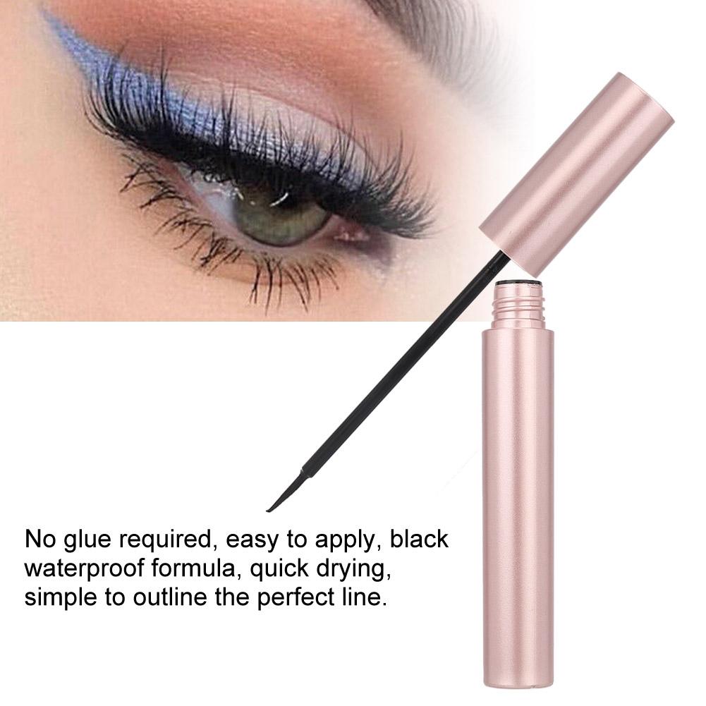 Round Tube Magnetic Liquid Natural False Eyelashes Lashes Tweezers Kit Cosmetic 001#