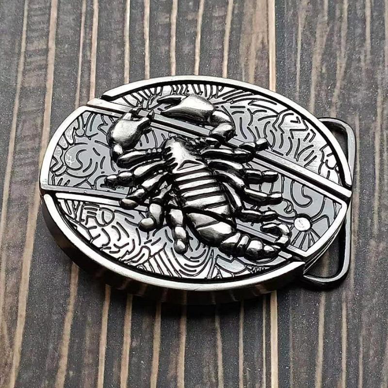 Western Cowboy Hip Hop Retro Plate Belt Buckle Alloy Smooth Buckle Unisex Outdoor  Accessory All Seasons