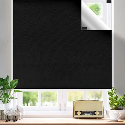 1 Set Blackout Curtain Travel Window Blind Shade Portable Removable No Drill Light UV Block Window Cover Living Room Bedroom Home Supplies