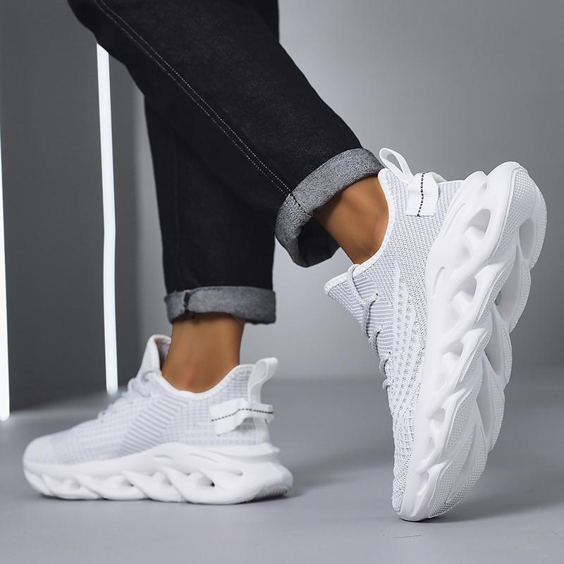 Mens Running Shoes Breathable Athletic Shoes Outside Anti-Skid Athletic Shoes Couple Daily Plush Comfort Running Shoes