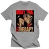 Muay Thai Therapy T Shirt for Men Pure Cotton Urban T-shirt Short Sleeves Thailand Martial Art Fighter Spirit Tee Clothing Gift
