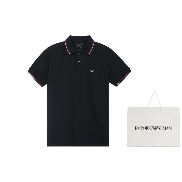EMPORIO ARMANI Polo Shirt Men's Black (Unisex) Polo Shirts 8N1FB4 1JPTZ 0999
