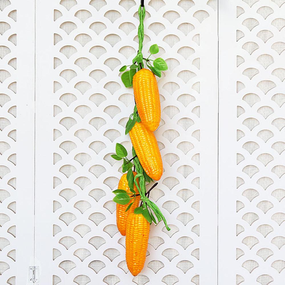 2pcs Strings Artificial Corn Stem Fake Plants For Photography Props Home Decors