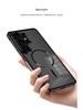 Samsung S26 Ultra Snap-On Magnetic Metal Frame Matte Anti-Drop Case for S25U/S24/S23