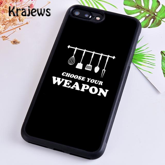 Krajews Cooking Is My Therapy Phone Case Cover For iPhone 17 Air 16 15 14 plus 11 12 13 pro max coque Shell Fundas