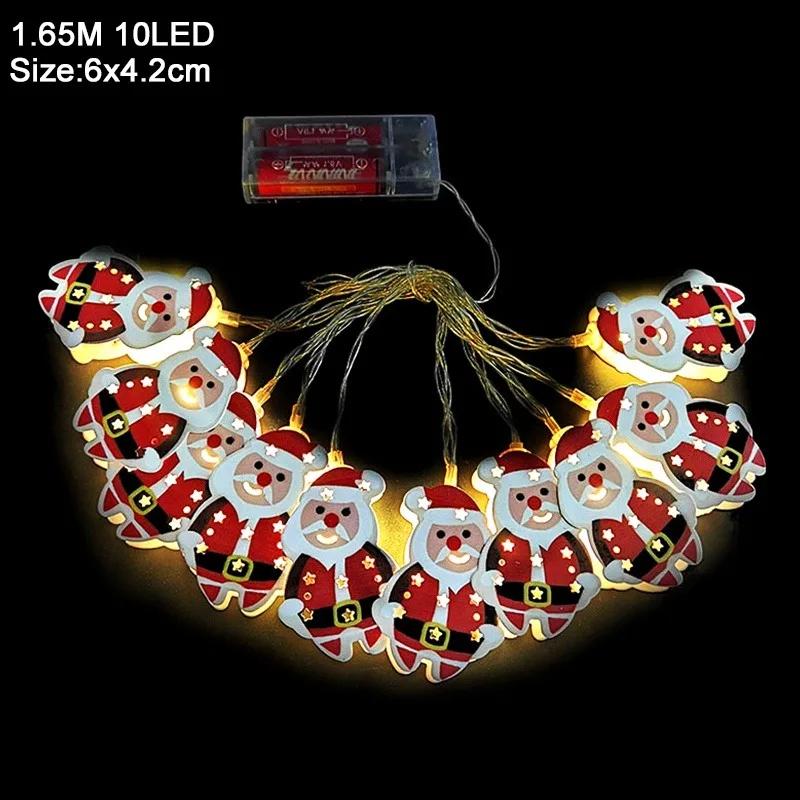 

1.5M 10 Led String Light Santa Claus Christmas Tree Decoration Battery Operated Festival Lights for Home Party Wedding Decor
