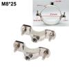 2Pcs Fastener Hardware Round Hose Clamp Pipe Fitting Nut Hoop Suspension Pipe Holder Expansion Screw