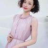 Summer 2023 Ruffled Collar Sleeveless Dress