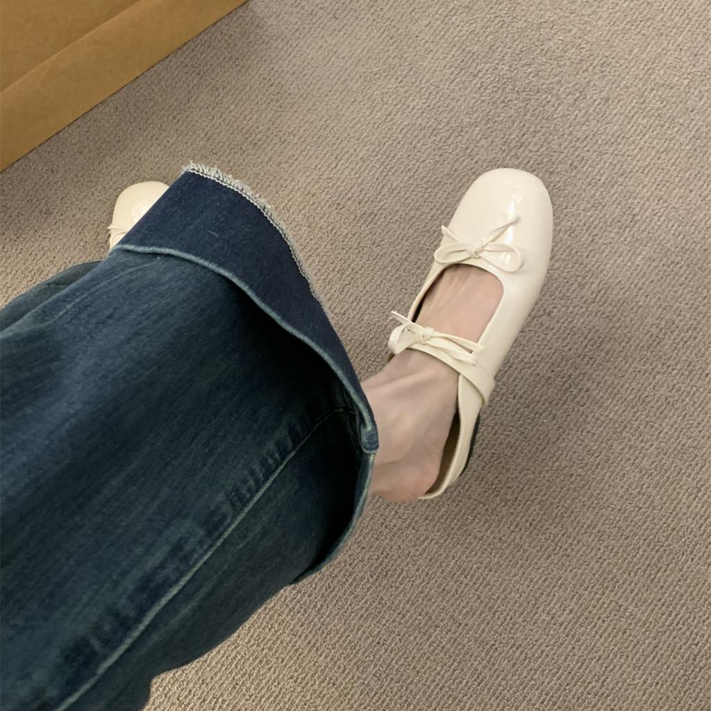 Fashion Female Shoes Cover Toe Ladies' Slippers Pink Slides Butterfly-Knot On A Wedge 2025 Rubber Soft Butterfly-knot Scandals Round