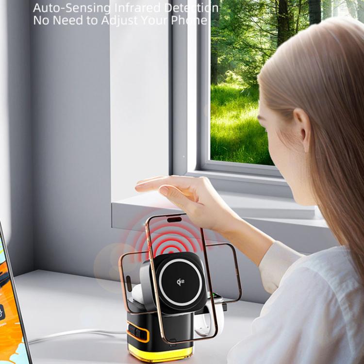 C53 QI2 25W 5 in 1 Multifunctional Foldable Magnetic Wireless Charger