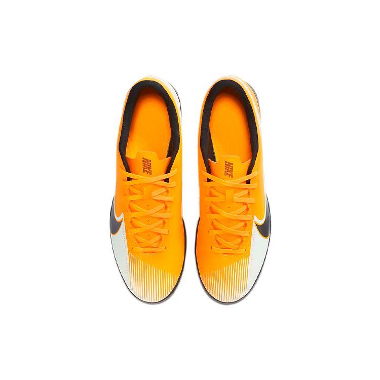 Nike Mercurial Vapor 13 Club Comfortable Versatile TF Men Football Shoes Black Yellow AT7999-801