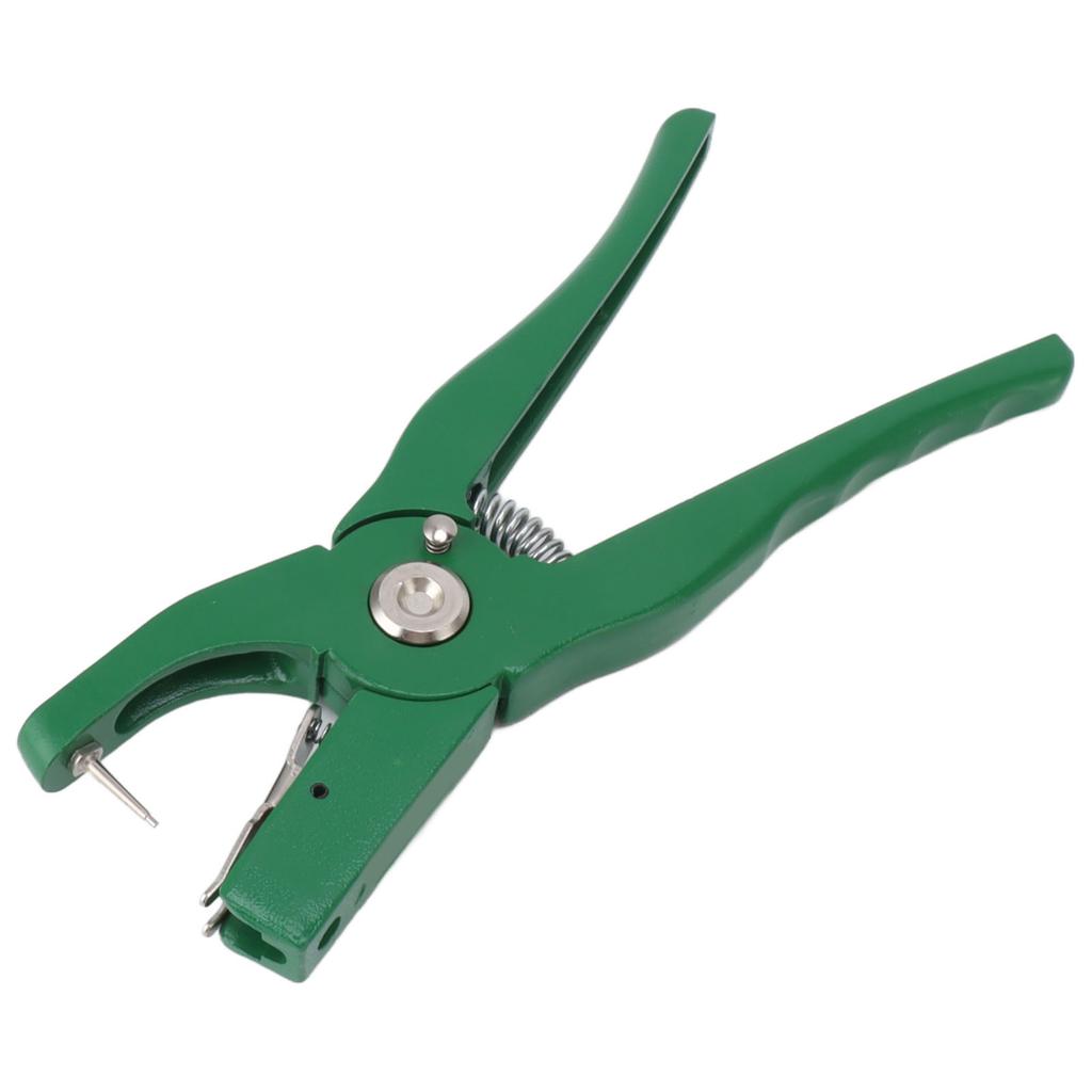 Green Ear Tag Plier Aluminum Alloy Livestock Ear Tag Applicator Portable Ear Notcher for Home Farm