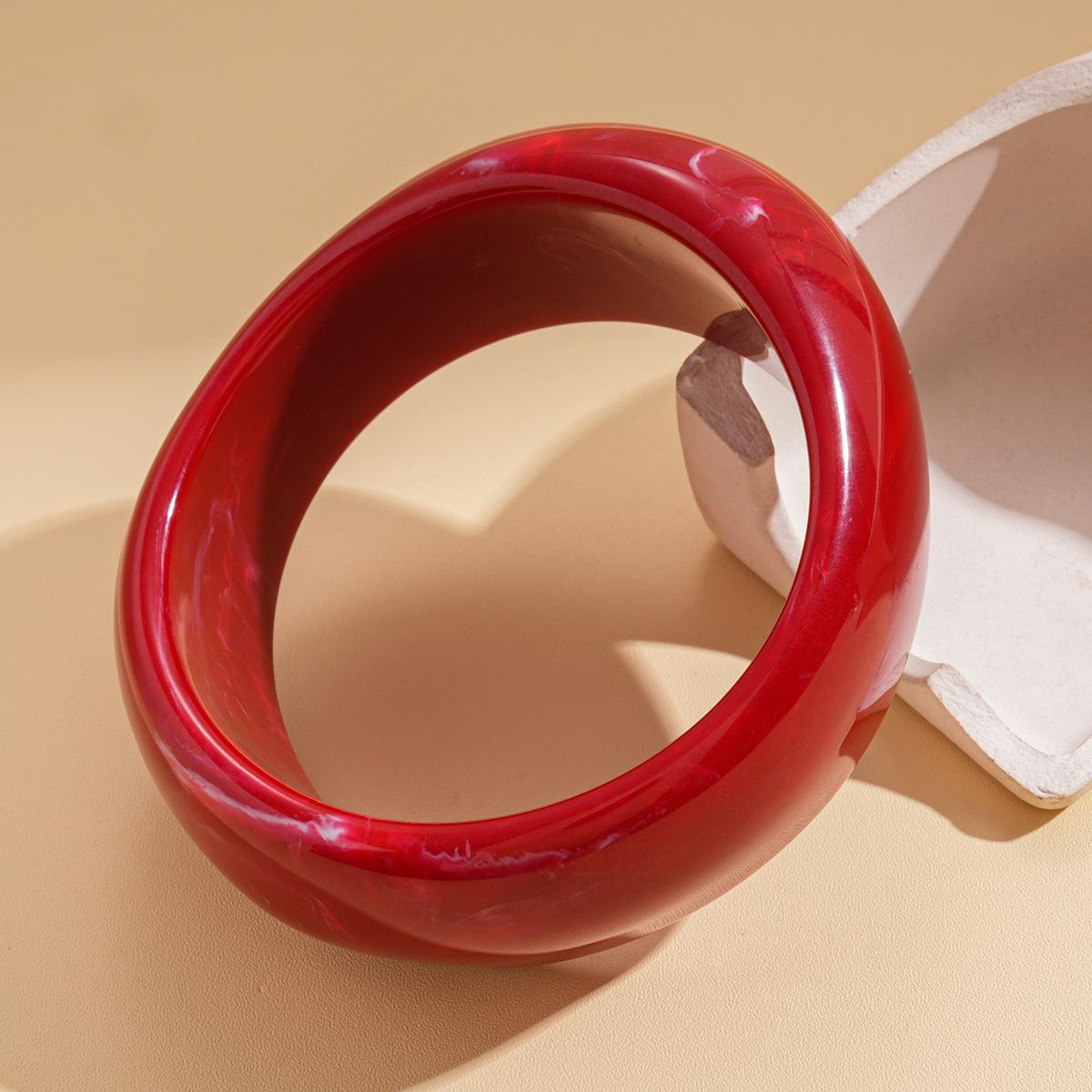 Акриловый неровный геометрический круглый браслет простой браслет