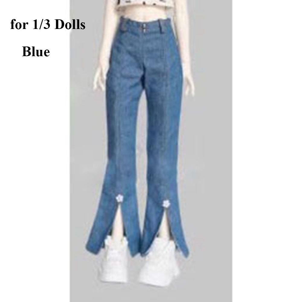 Cute Doll Trousers Elegant Doll Clothes Bell-bottoms Jeans Pants for 1/3 1/4 1/6 30/45/60cm Doll