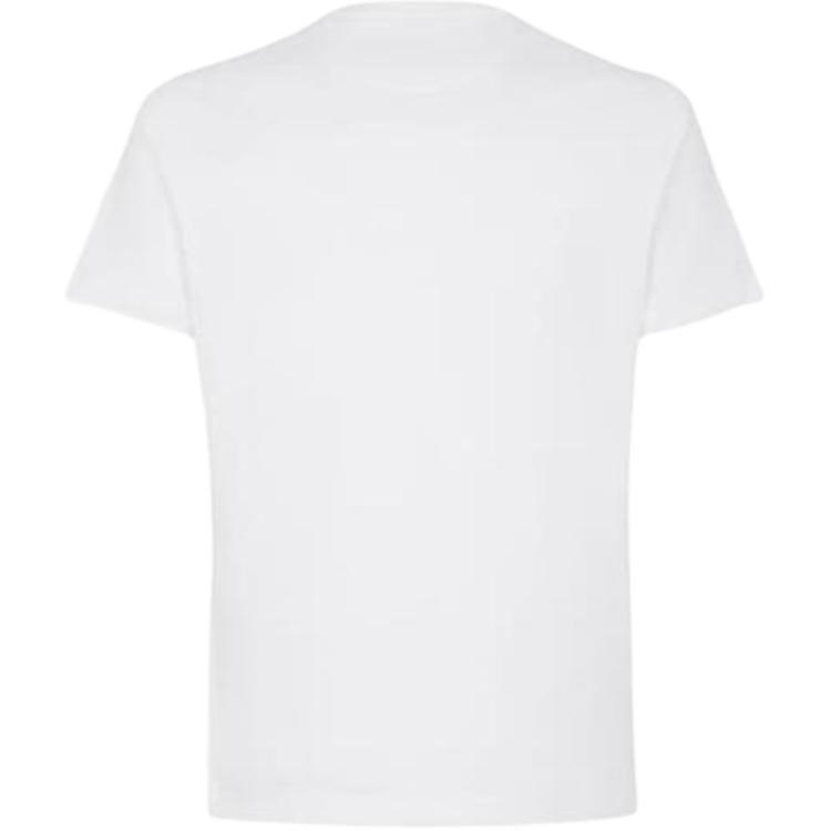 FENDI T-Shirts Men's White Crew Neck Moderate FY0894AL0FF0UD2