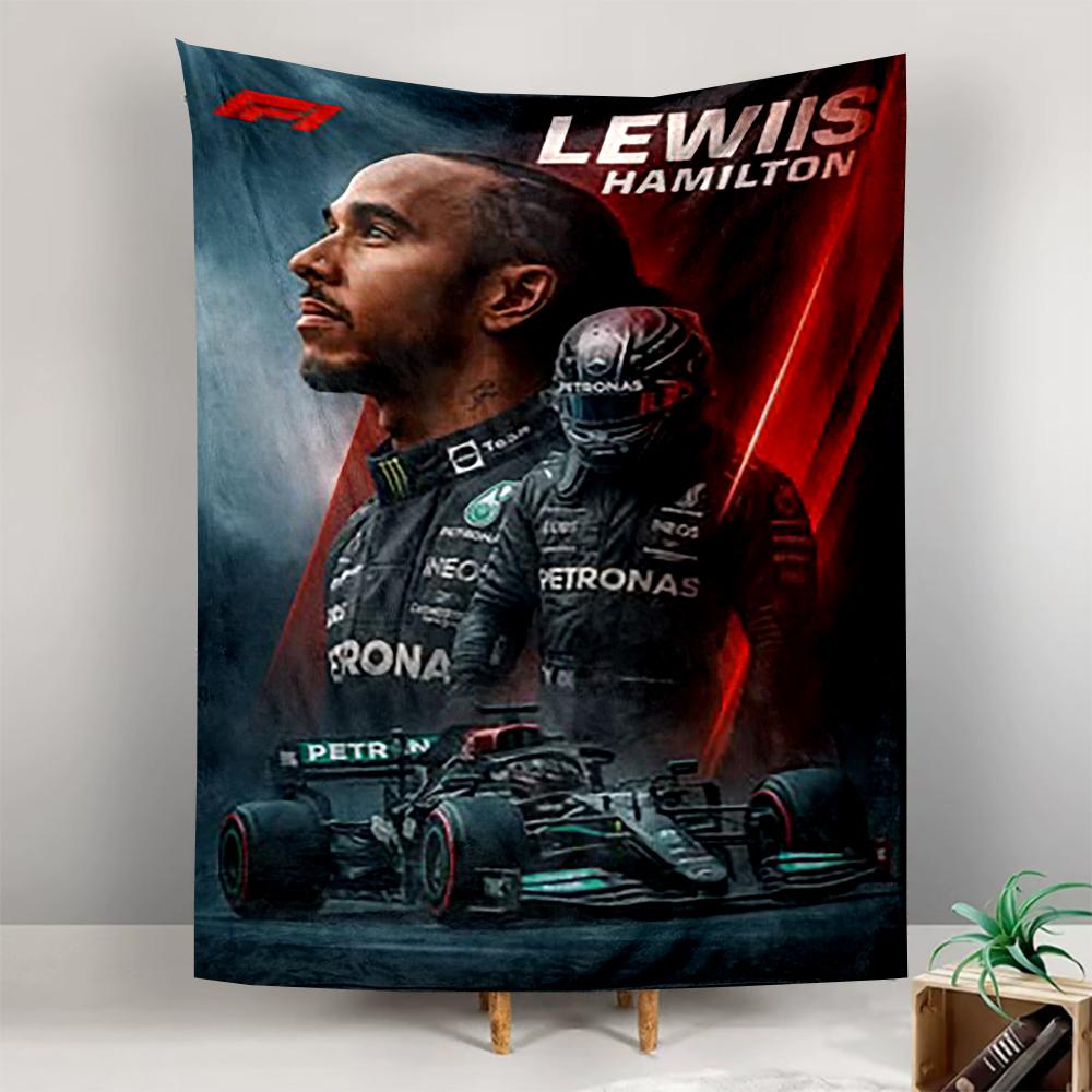 Lewis Hamilton F1 Mercedes Wall Decor Tapestry Hanging Tapestry for Bedroom Living Room Gift