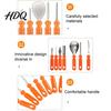 Pumpkin Scoops And Scrapers Halloween Carving Tools Kit Stainless Steel Blades Anti-slip Fruit Vegetable Set