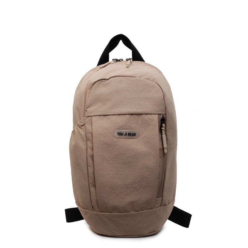 

Casual Light New Backpack Sports Fitness Bag All-matching Popular Commuter Student Small Women s Nylon Cloth хакі