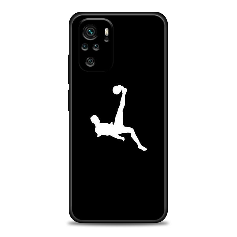 Fire Football Soccer Ball Phone Case For Xiaomi Redmi 15 15C 4G Note 15 14 13 Pro Plus 5G Soft Cover For Redmi Note 15Pro 14PRO