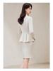 Professional Women's Suit Skirt Set 2024: Elegant Slimming Workwear for Beauty Salon and Property Consultants