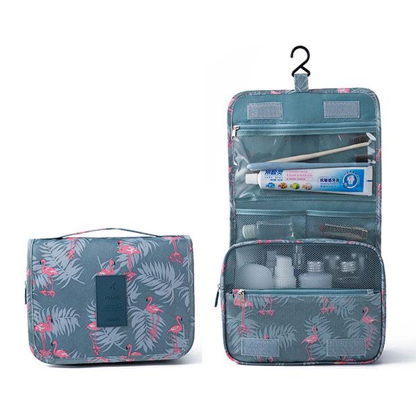 Large Capacity Portable Makeup Bag with Hanging Hook