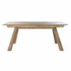 Table de salle à manger - Naturel - Bois de manguier - 180 x 90 x 76 cm - Design alpin - Robuste