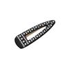 Chic Black And Colorful Hair Clip With Full Rhinestones For Trendy Summer Styles