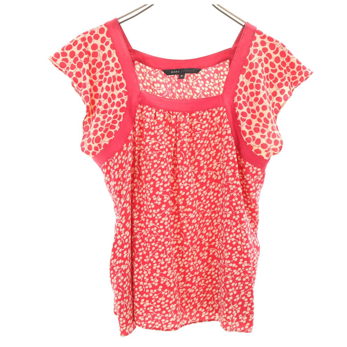 

MARC JACOBS silk Overall handle French sleeve blouse 6 Red series Women Used