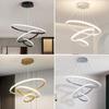 Nordic Modern Three Ring Chandelier for Dining or Bedroom