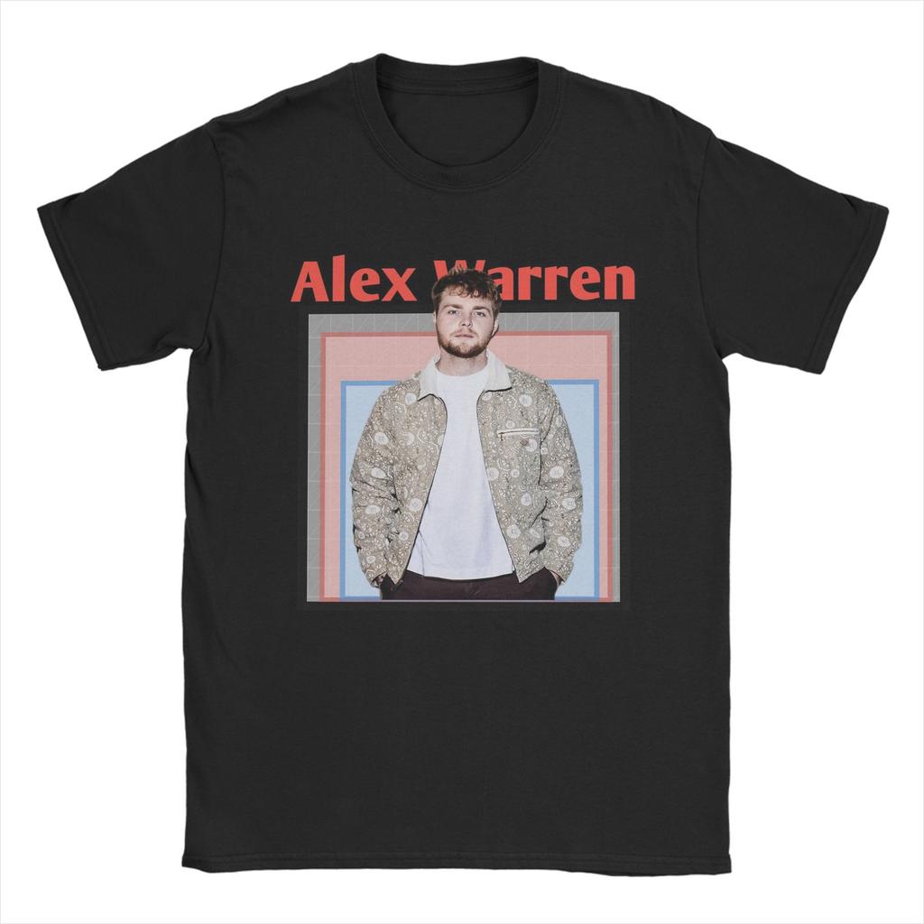 Alex Warren Singer T Shirt for Unisex Pure Cotton Unique TShirts O Neck Tee Shirt Short Sleeve Clothing Adult
