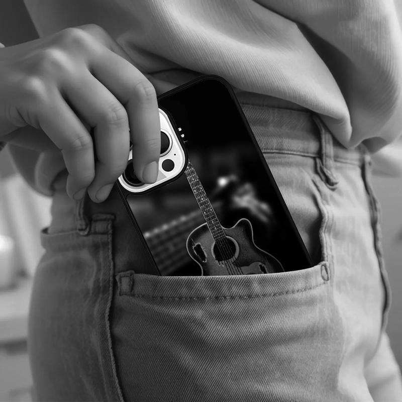 Musical Violin Guitar Phone Case For iPhone 17 Air 15 16e 14 13 Pro Max Coque 12 11 Pro Max PLUS cover