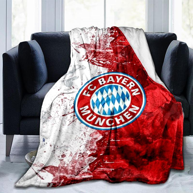 Munich FC Artwork Printed Throws Blanket Soft Flannel Blankets for Couch Bed Gifts for Men Women Picnic Blanket Christmas Gifts