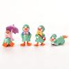 4 Pcs Ornaments Cartoon Duck Home Decor Vibrant Colors