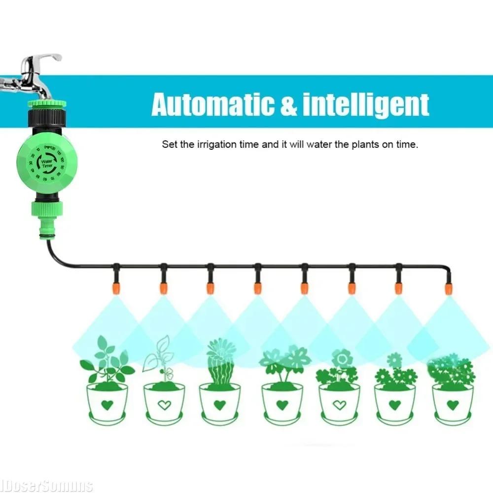 Instrument exterior temporizat controler de apă irigare temporizator plastic 2 120 minute furtun temporizator de apă robinet aspersoare automată grădină