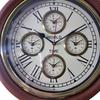 Brass Nautical Wood 5 Time Wall Clock World Clock for Home Office Decor Gift Item 40.64 Cm