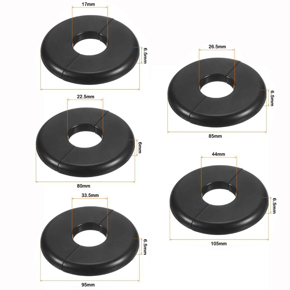 Useful ABS Shower Faucet Cover Round Black Faucet Decorative Cover White Faucet Accessories Shower