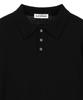Il Corso Wool Blend Cozy Polo Knit Black Iesw5F505Bk