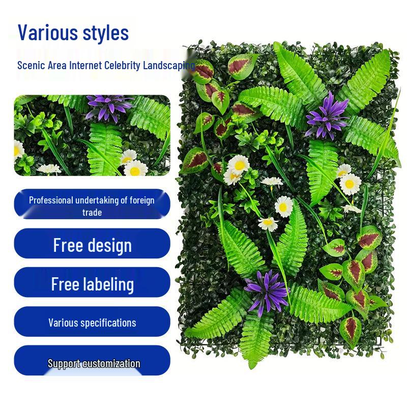 Künstliche Blumenwand für die Dekoration von Einkaufszentren im Freien
