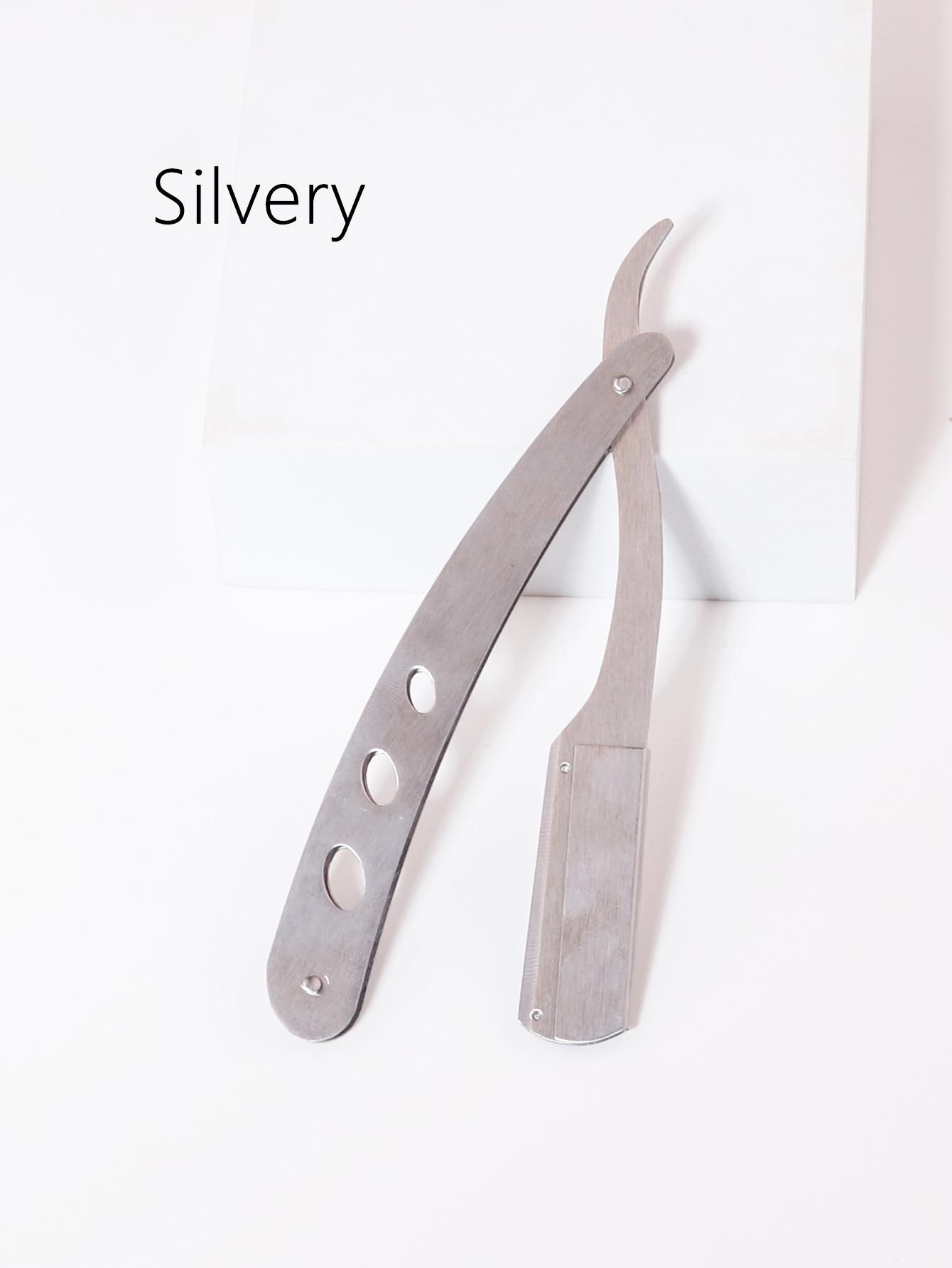 

1pcs portable stainless steel metal foldable men s shaver replaceable blade shaver men s styling tool Special for real hair wigs