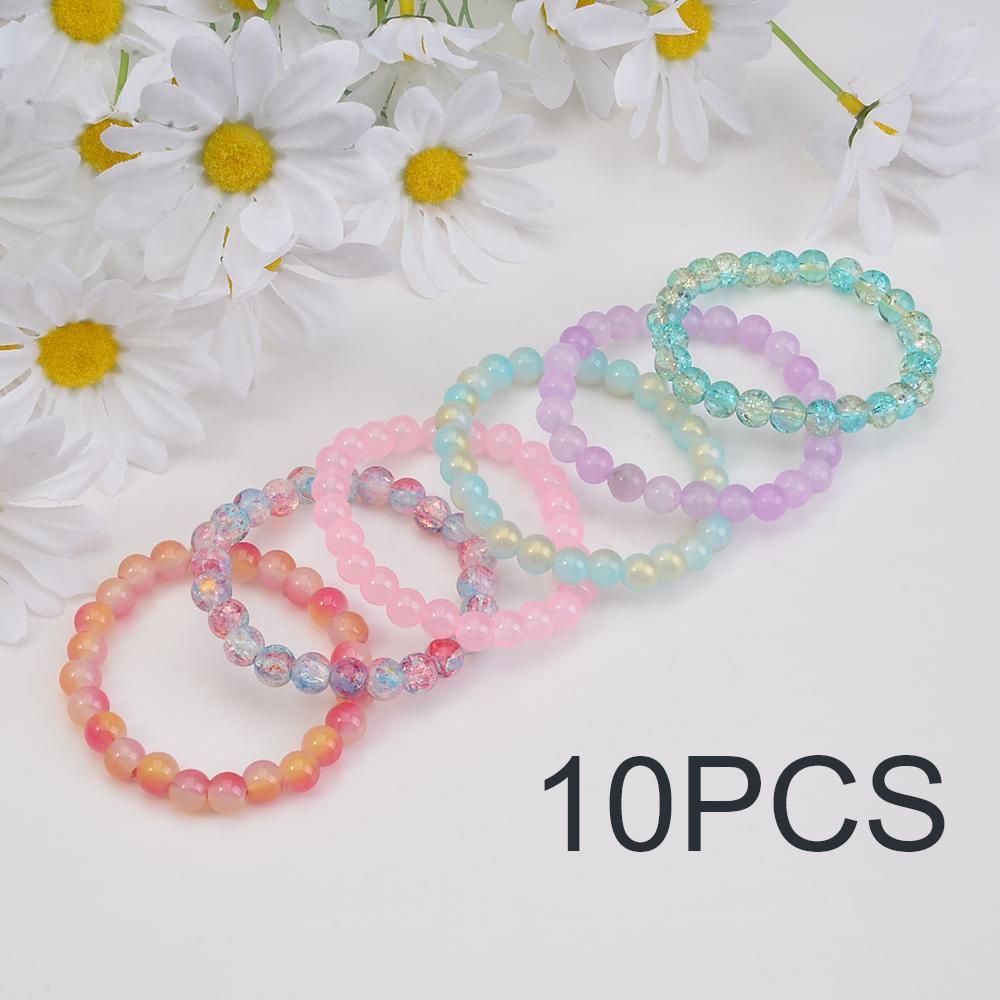 Ensemble aléatoire de 5/10/20/30/50 pièces Bracelet de perles bohème en pierres naturelles de 6/8/10 mm pour hommes et femmes