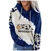 Women's Cute Cow Print Sweatshirt Long Sleeve Round Neck Casual Tops Shirts