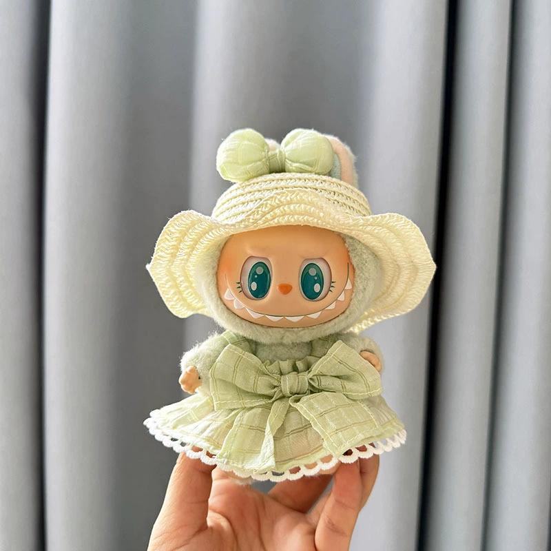 Only Plush Dolls Clothes for Korea Labubu V2 Idol Sitting Party Dolls Autumn Winter Beautiful Clothing Set Outfit Accessories