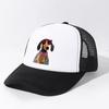 Dachshund Dog Sunglasses Patchwork Sweater Trucker Hat Adjustable Mesh Baseball Cap Unisex Outdoor Casual