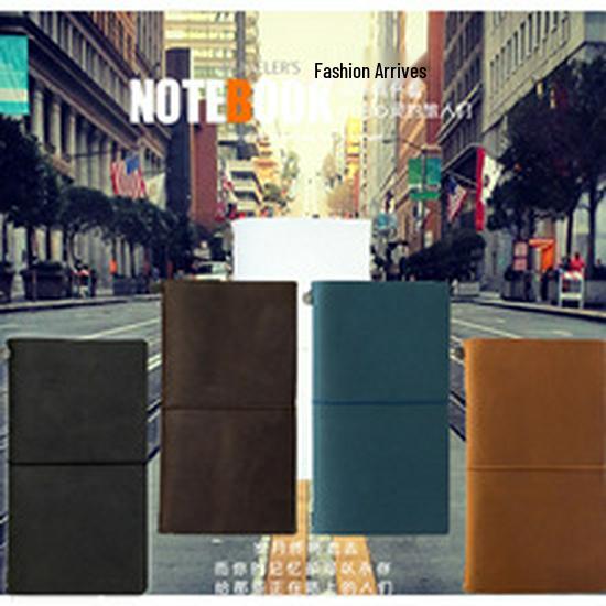 A5 Vintage Handmade European Style Notebook & A6 Diary, A7 Loose-Leaf Cowhide Notepad for Office and Business Use.