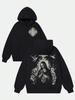 Felpa da Uomo Religiosa Vergine Maria Oversize Morbida Casual Regalo per le Feste