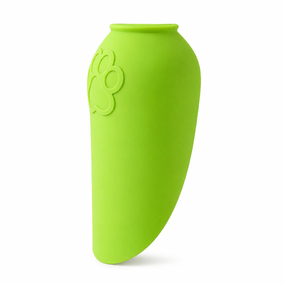 

Silicone Dog Outdoor Water Bowl Portable Dog Water Cup Sleeve New Pet Water Bottle Pet Supplies зелений