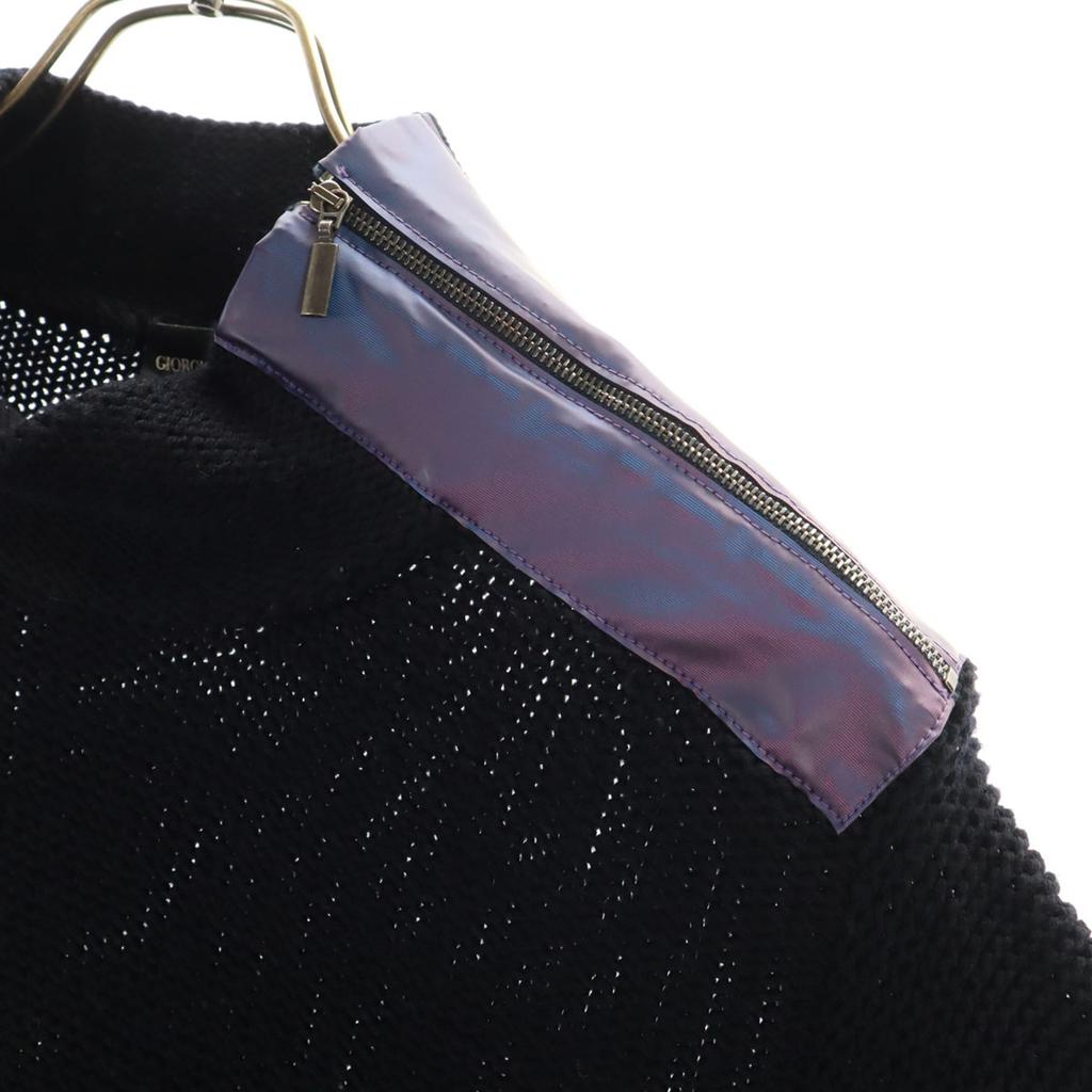 Giorgio Armani Made In Italy Long Sleeve Knit 48 Navy Men's Used