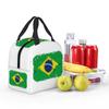 Brazil Flag Insulated Lunch Bag for Women Children Portable Food Boxes Thermal Lunch Box Tote