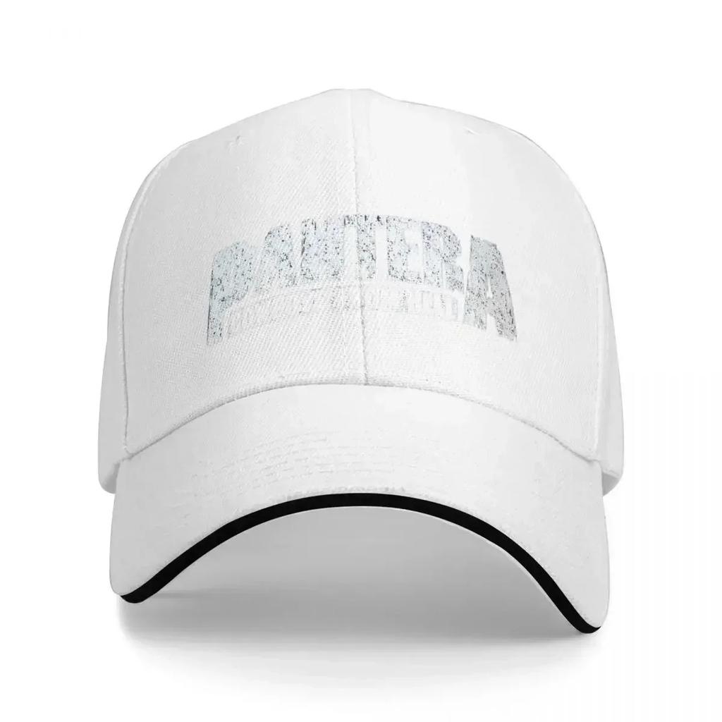 Berretto da camionista bianco con logo della band Metal Pantera Merchandise Snapback vintage per unisex Cappellino regolabile